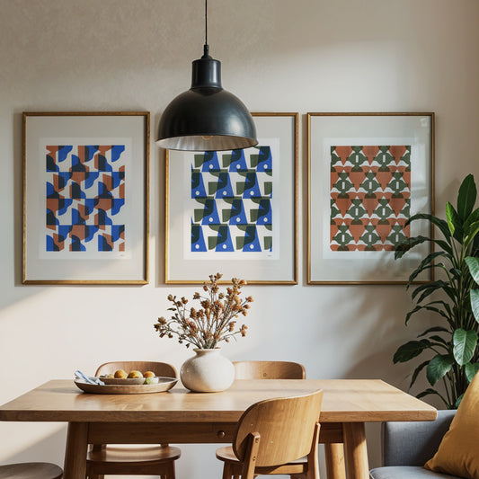 Shifting Light – Set of 3 Risograph Art Prints