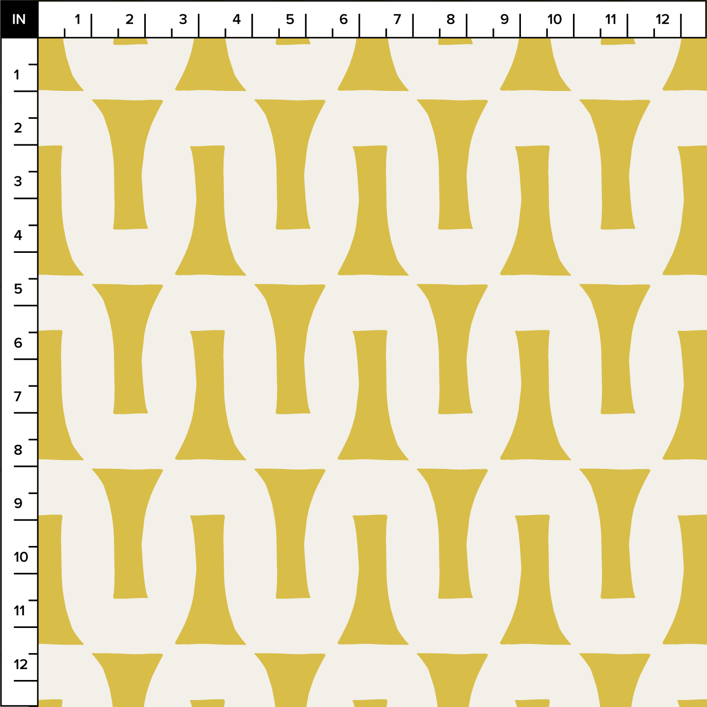 Flow (Lemon/Warm White) - Fabric