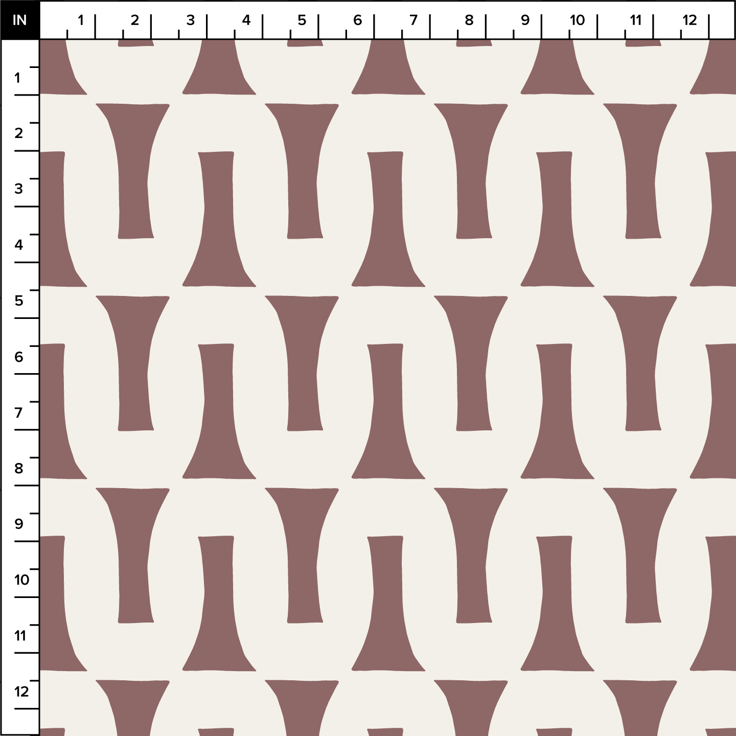Flow (Mocha/Warm White) - Fabric