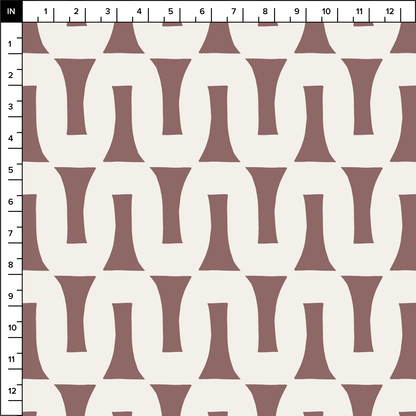 Flow (Mocha/Warm White) - Fabric