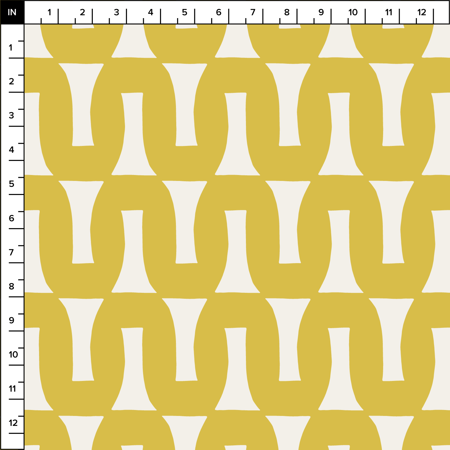 Flow (Warm White/Lemon) - Fabric