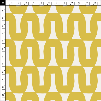 Flow (Warm White/Lemon) - Fabric