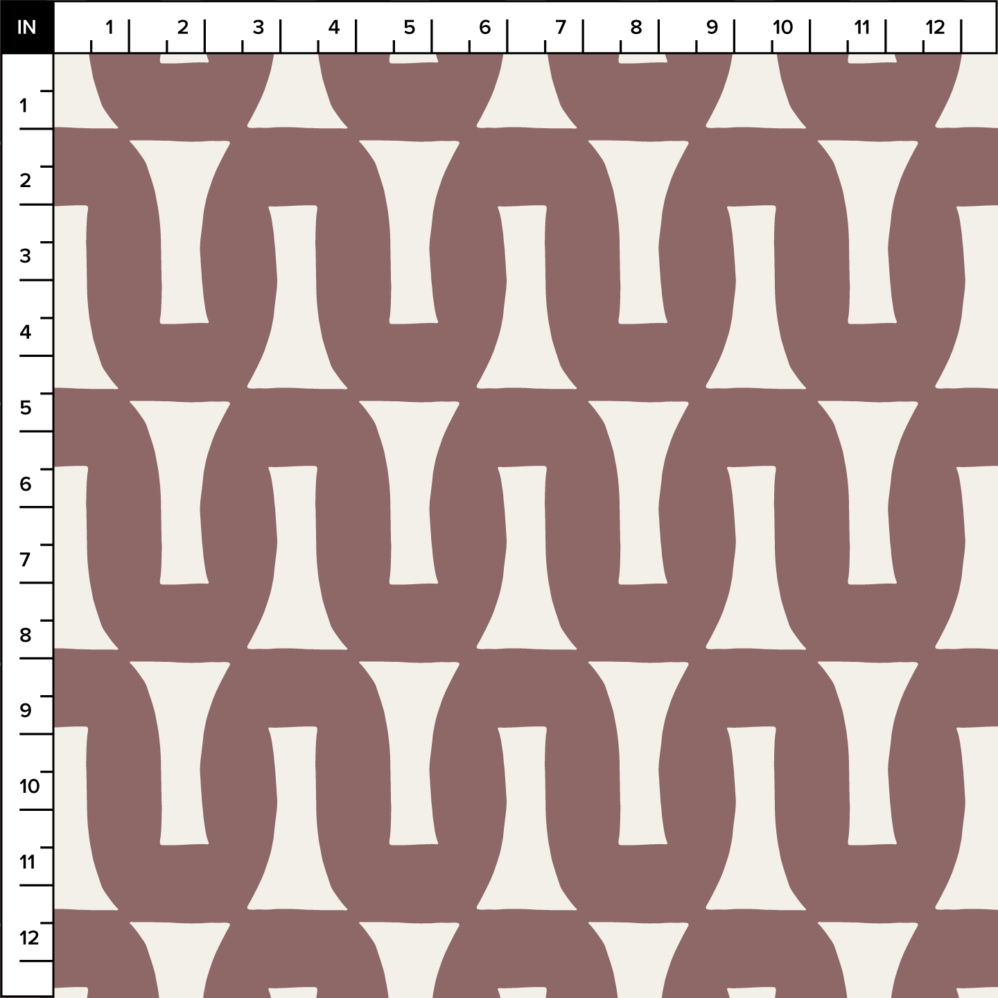 Flow (Warm White/Mocha) - Fabric