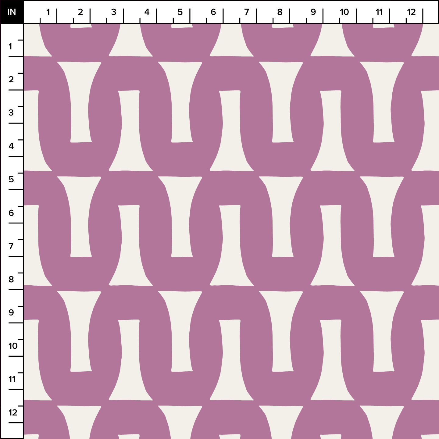 Flow (Warm White/Orchid) - Fabric