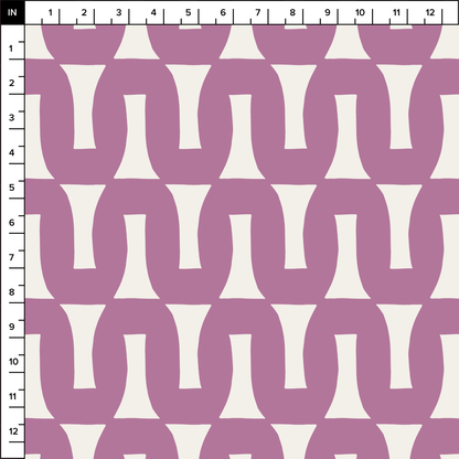 Flow (Warm White/Orchid) - Fabric