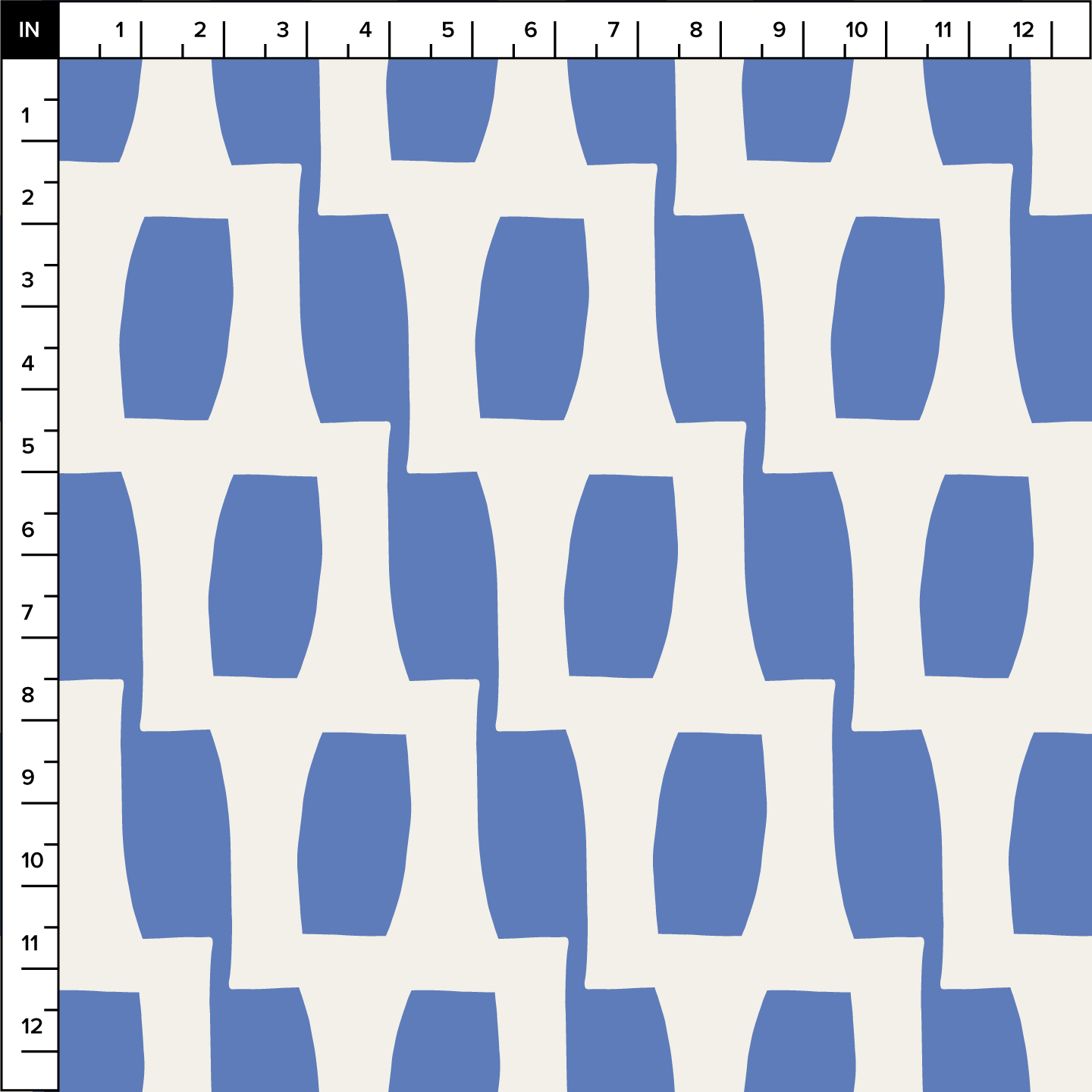 Honeycomb (Blue/Warm White) - Fabric