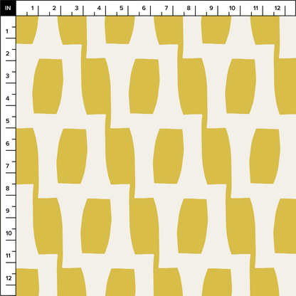 Honeycomb (Lemon/Warm White) - Fabric