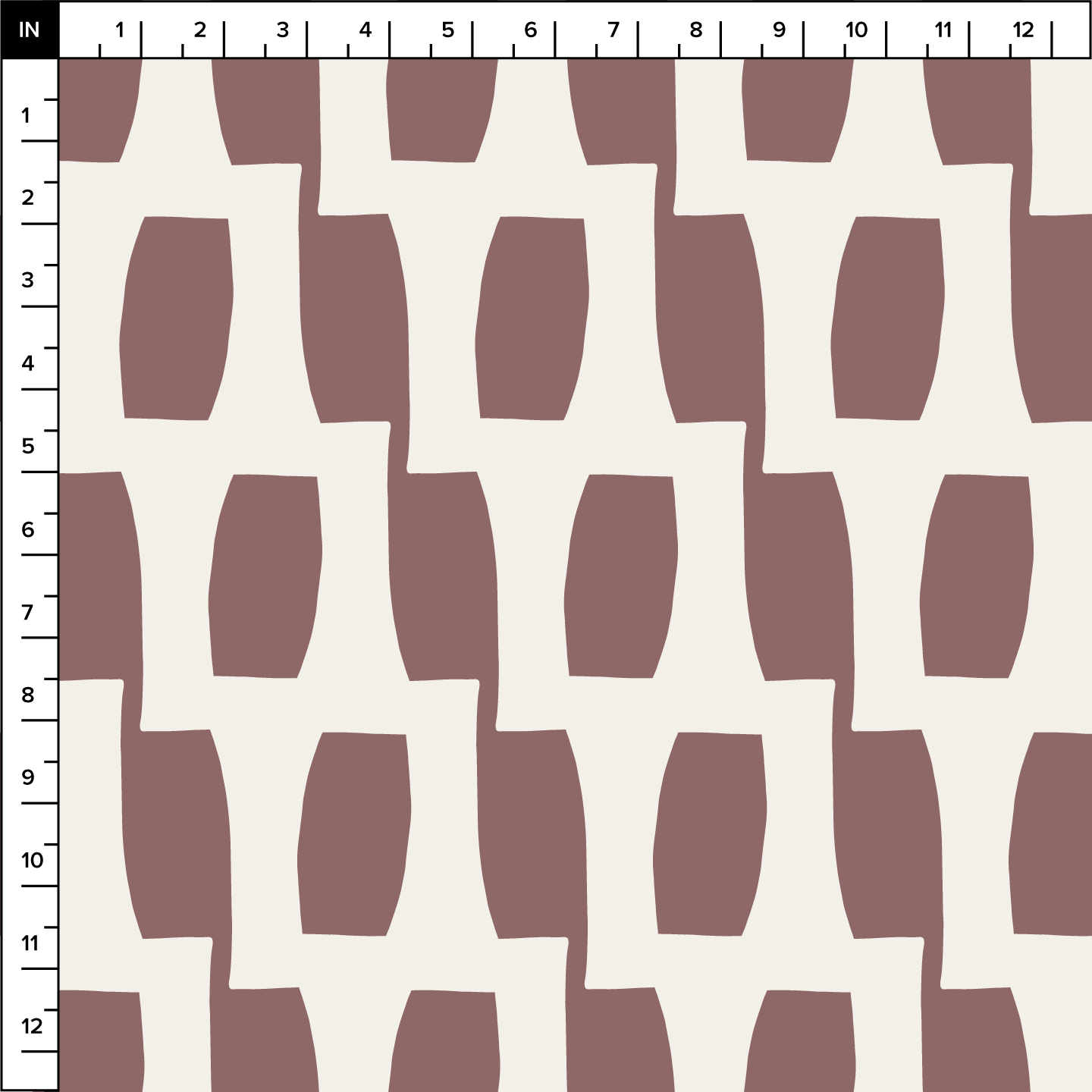 Honeycomb (Mocha/Warm White) - Fabric