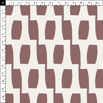 Honeycomb (Mocha/Warm White) - Fabric