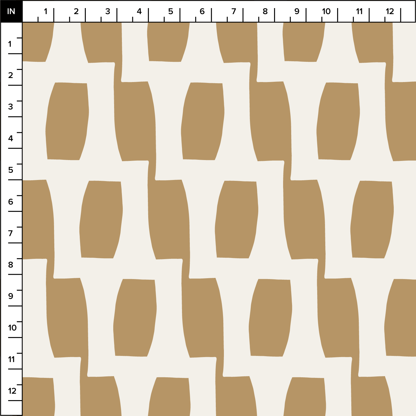 Honeycomb (Sand/Warm White) - Fabric
