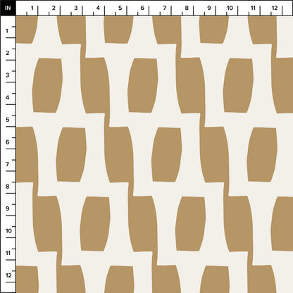 Honeycomb (Sand/Warm White) - Fabric