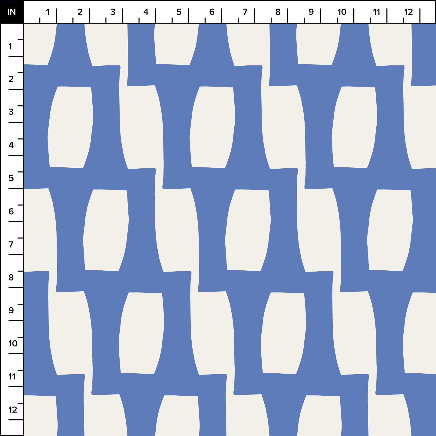 Honeycomb (Warm White/Blue) - Fabric