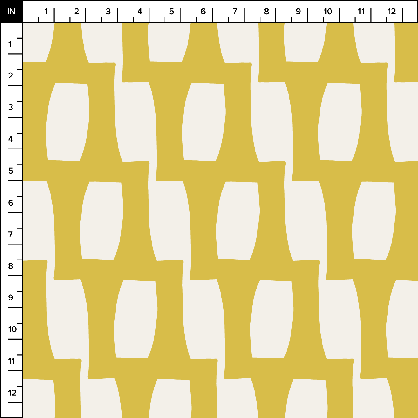 Honeycomb (Warm White/Lemon) - Fabric