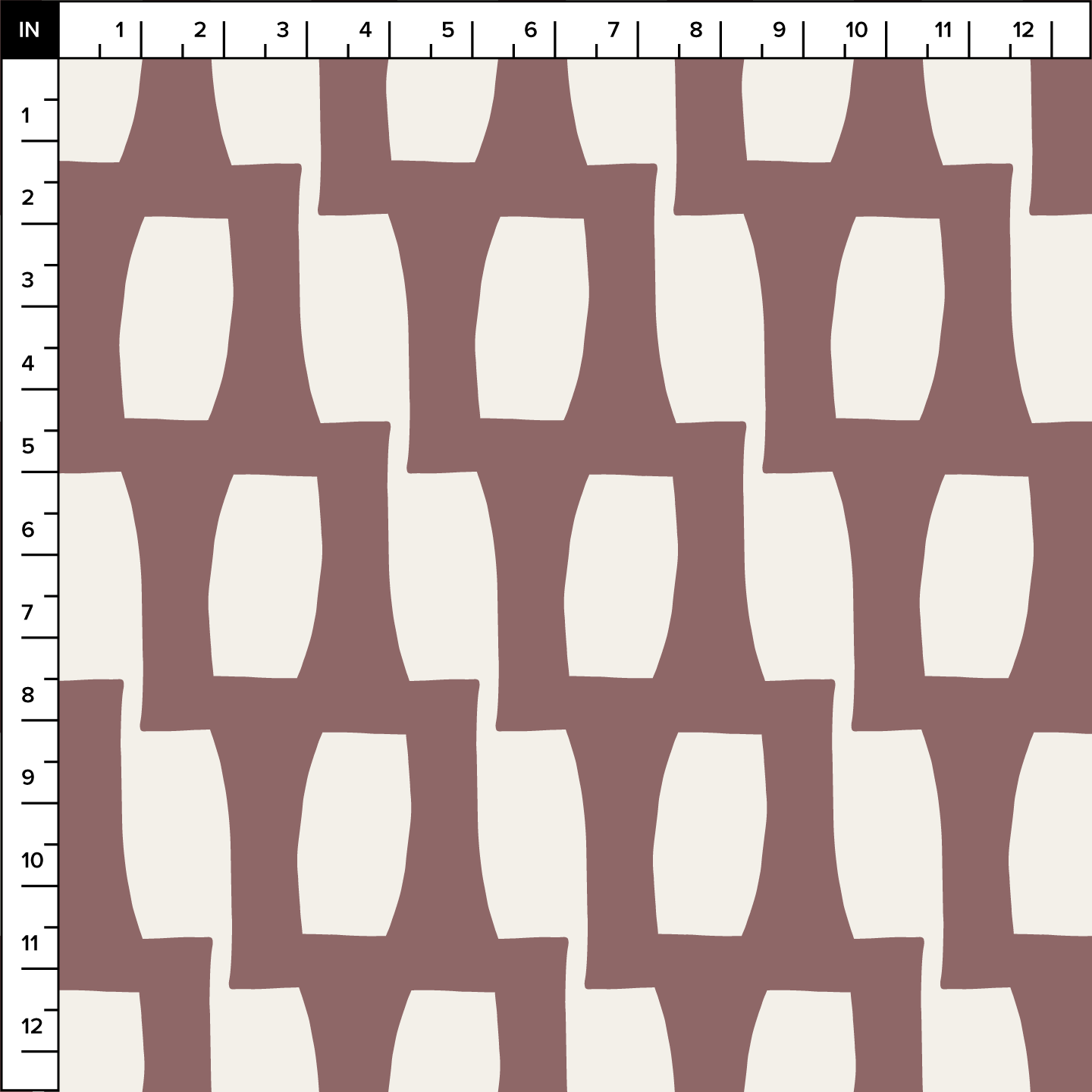 Honeycomb (Warm White/Mocha) - Fabric