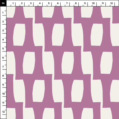 Honeycomb (Warm White/Orchid) - Fabric