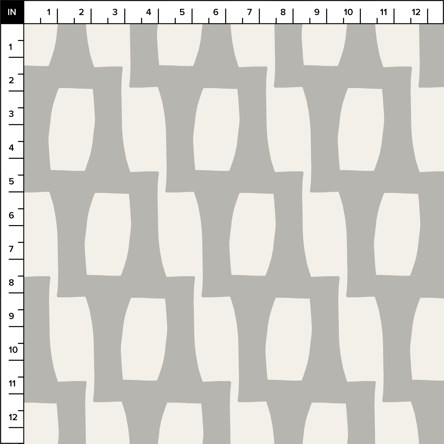 Honeycomb (Warm White/Stone Gray) - Fabric