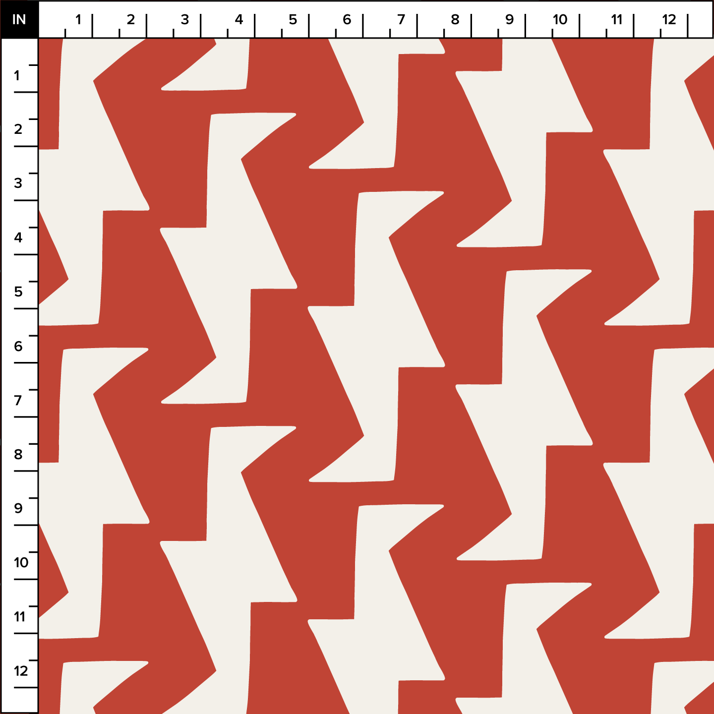 Troupe (Red/Warm White) - Fabric