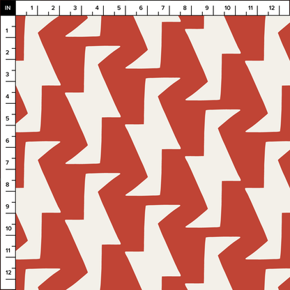 Troupe (Red/Warm White) - Fabric