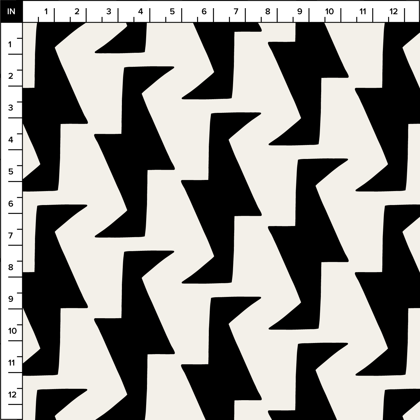 Troupe (Warm White/Black) - Fabric