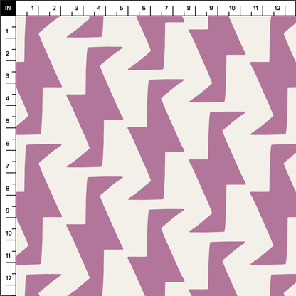 Troupe (Warm White/Orchid) - Fabric