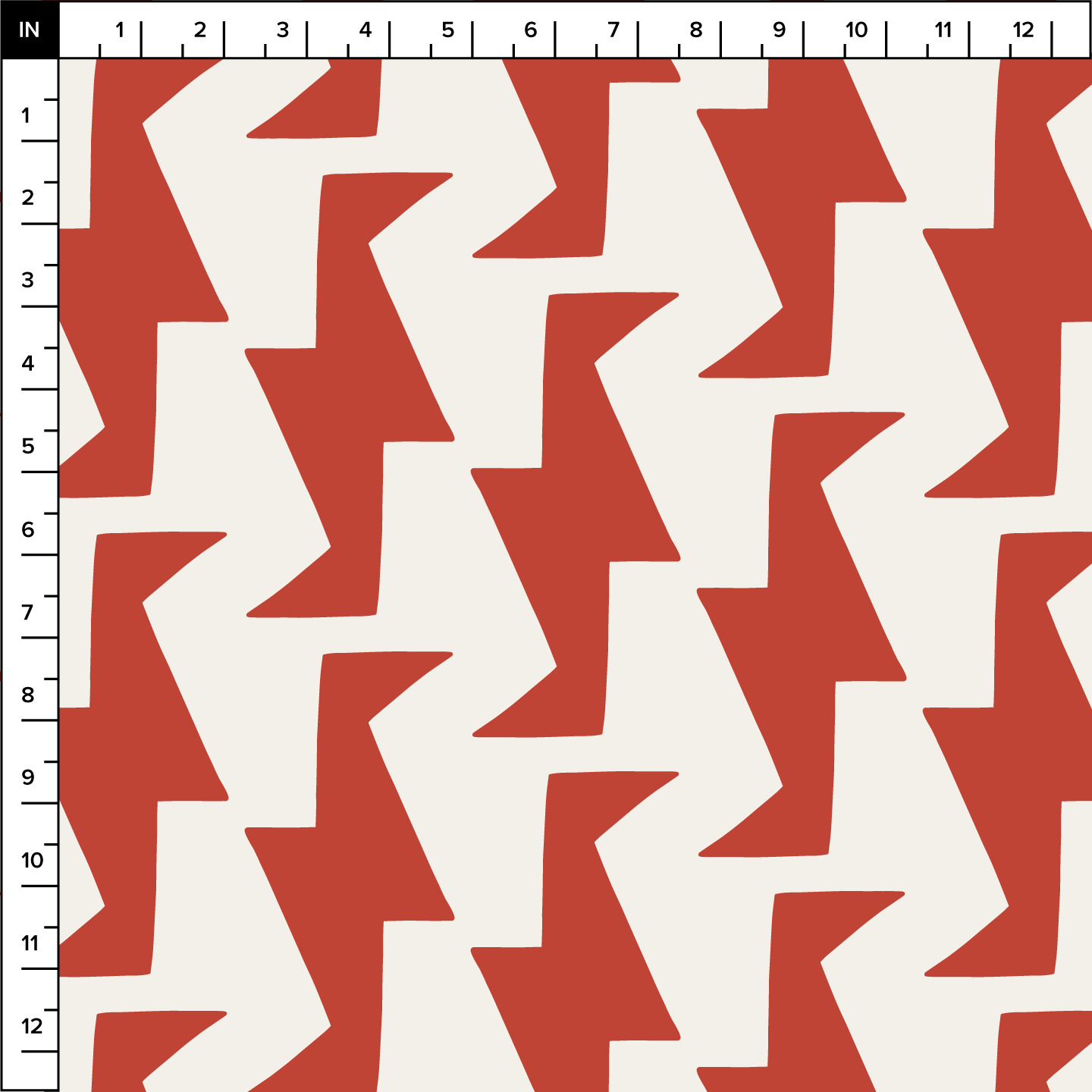 Troupe (Warm White/Red) - Fabric