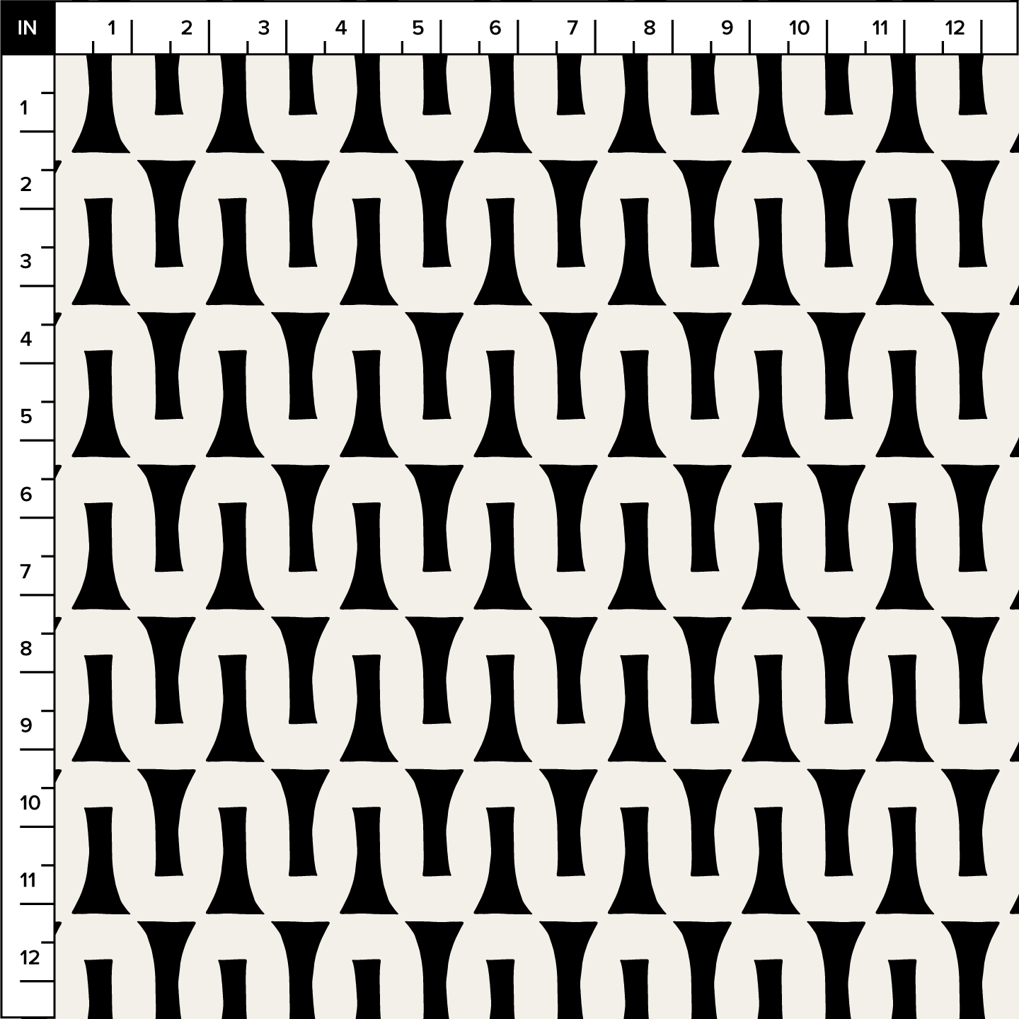 Flow (Black/Warm White) - Fabric