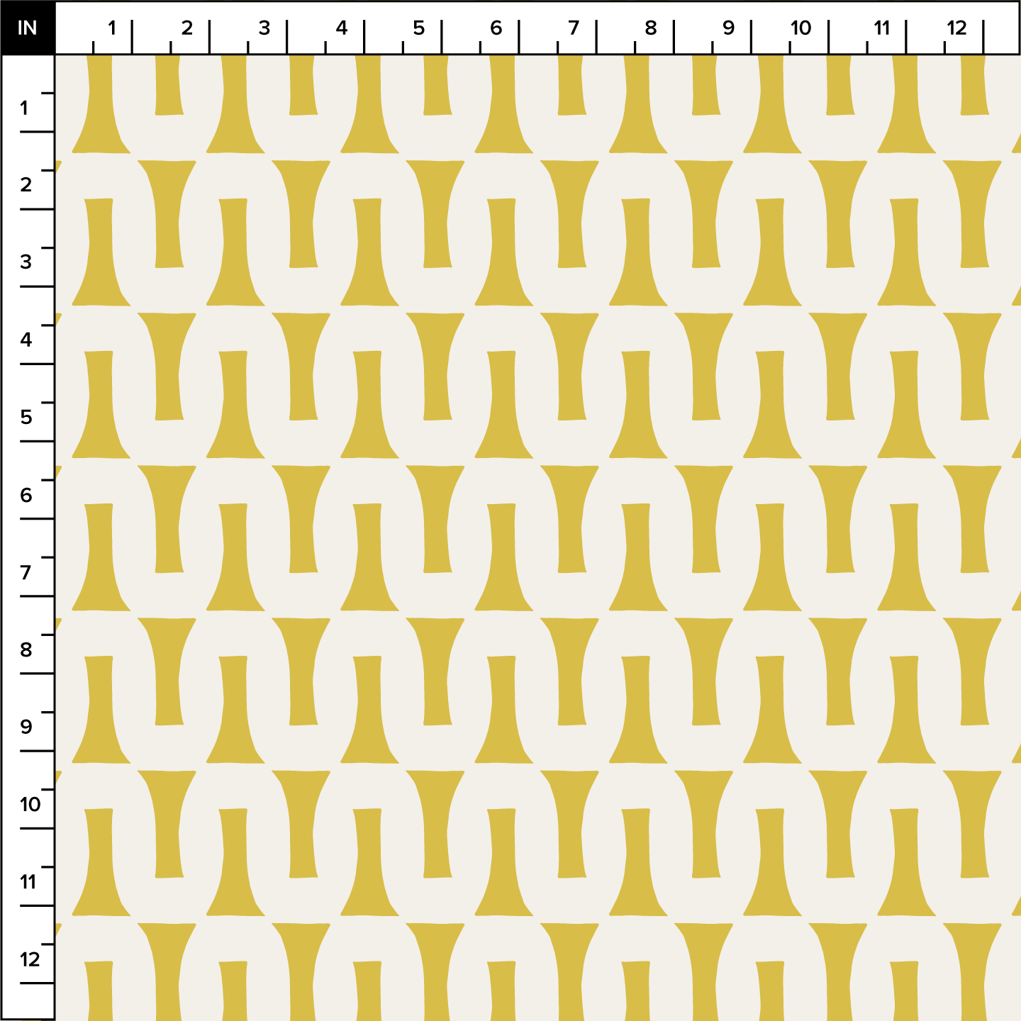 Flow (Lemon/Warm White) - Fabric