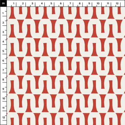 Flow (Red/Warm White) - Fabric