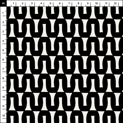 Flow (Warm White/Black) - Fabric