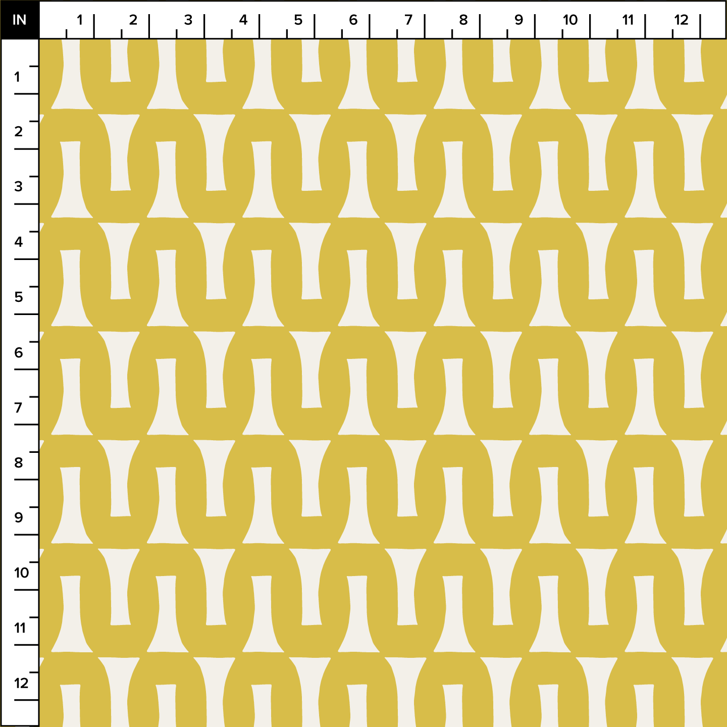 Flow (Warm White/Lemon) - Fabric
