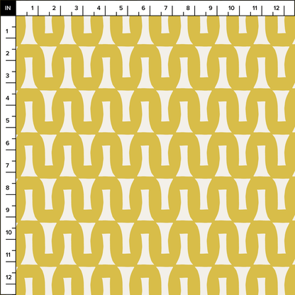 Flow (Warm White/Lemon) - Fabric
