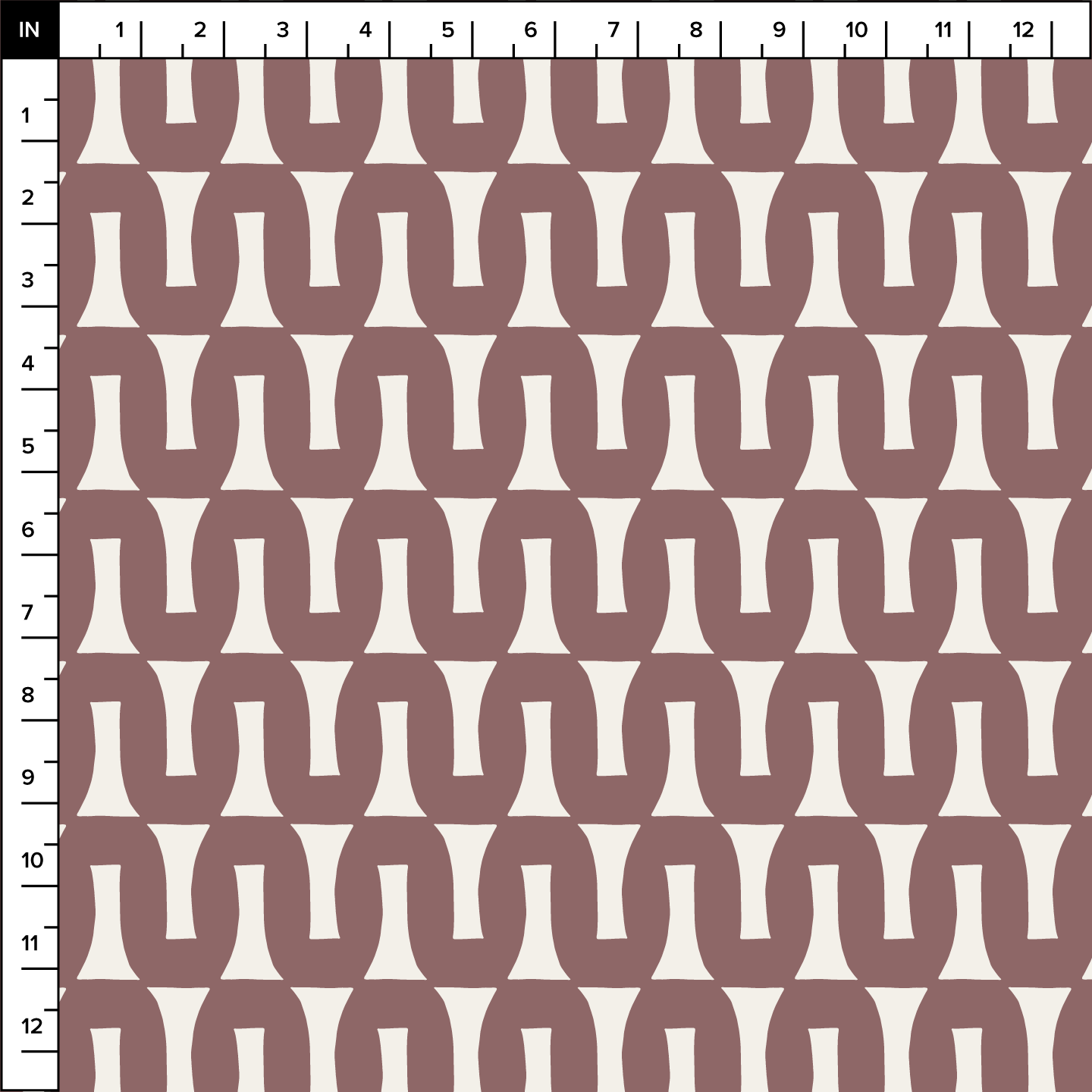 Flow (Warm White/Mocha) - Fabric