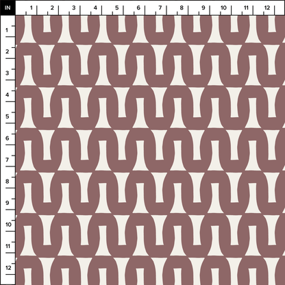 Flow (Warm White/Mocha) - Fabric