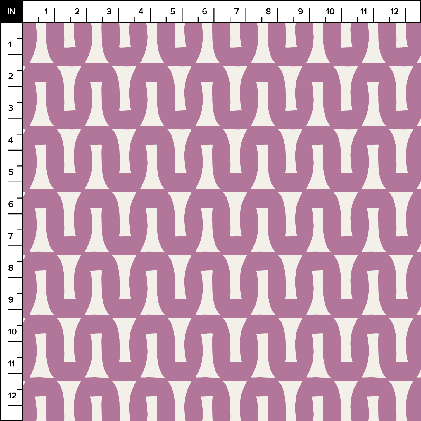 Flow (Warm White/Orchid) - Fabric