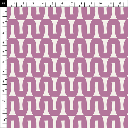 Flow (Warm White/Orchid) - Fabric