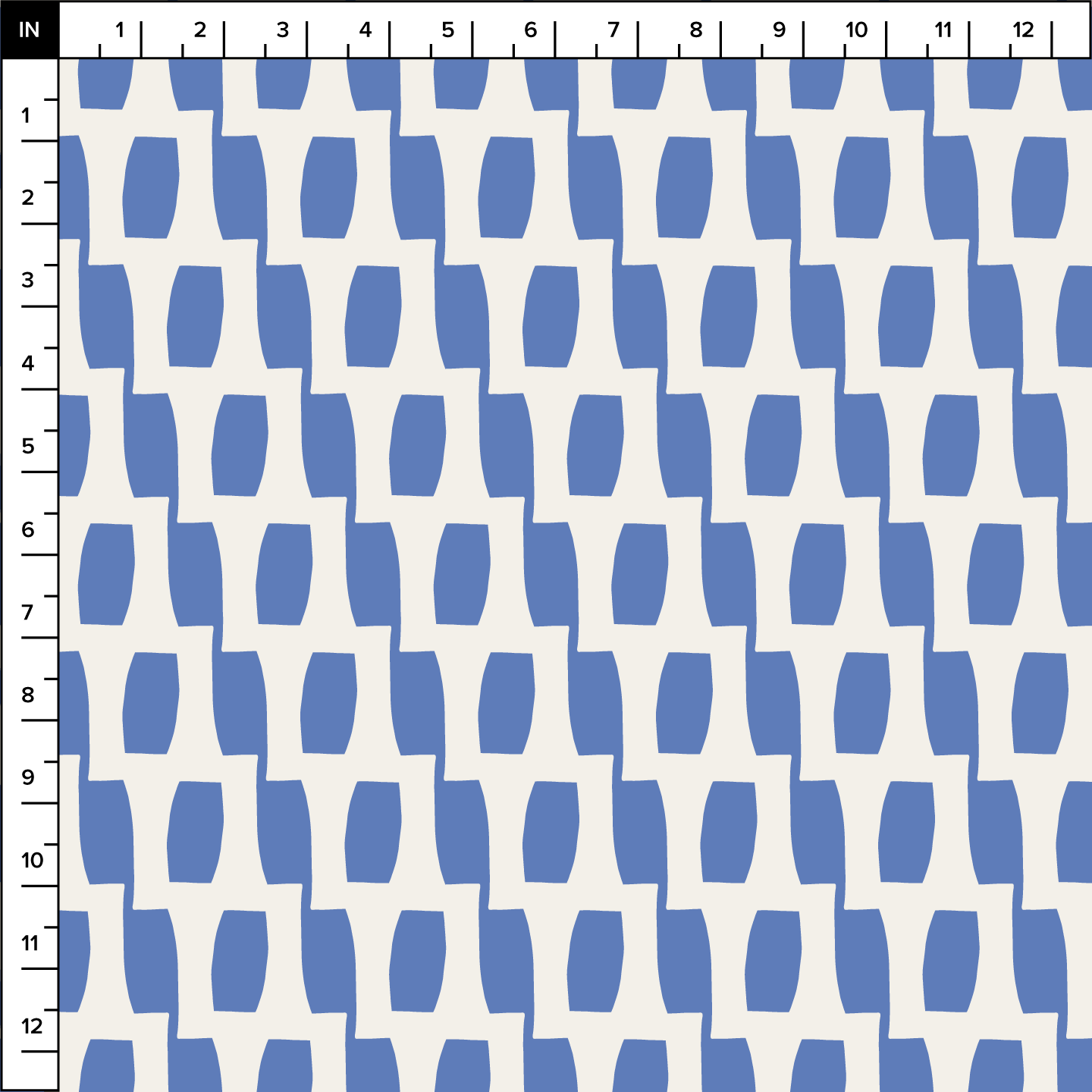 Honeycomb (Blue/Warm White) - Fabric