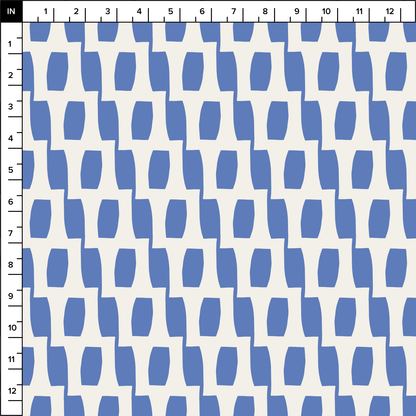 Honeycomb (Blue/Warm White) - Fabric