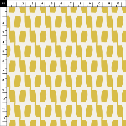 Honeycomb (Lemon/Warm White) - Fabric