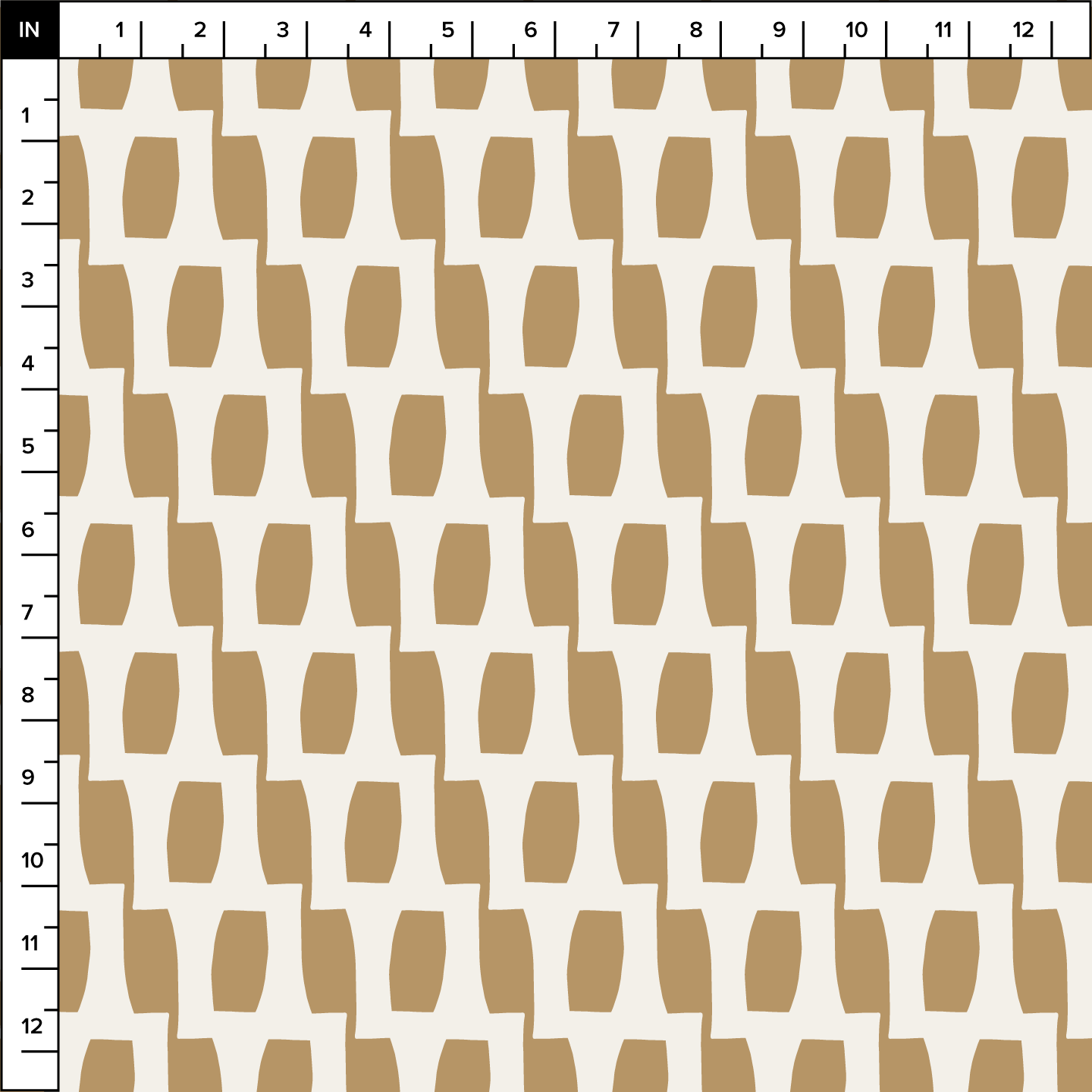 Honeycomb (Sand/Warm White) - Fabric