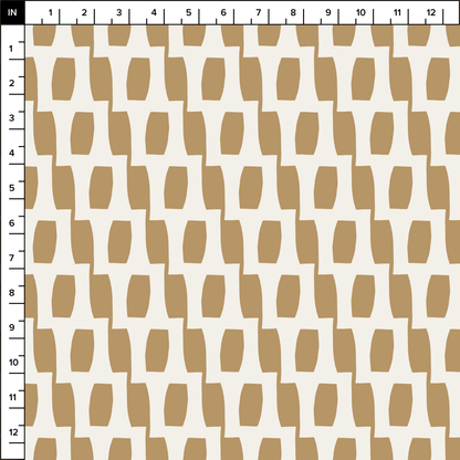 Honeycomb (Sand/Warm White) - Fabric