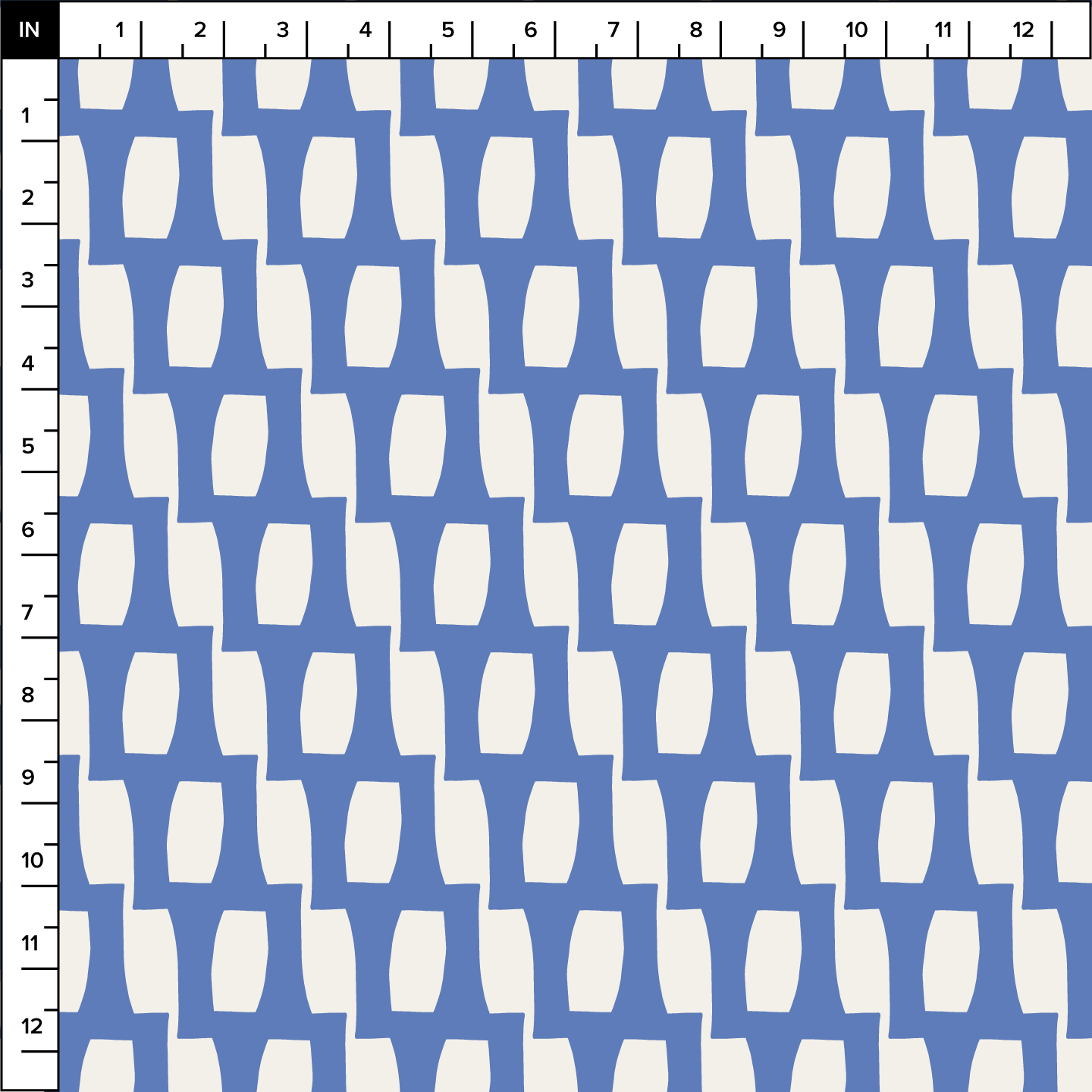 Honeycomb (Warm White/Blue) - Fabric