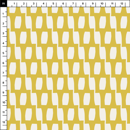 Honeycomb (Warm White/Lemon) - Fabric