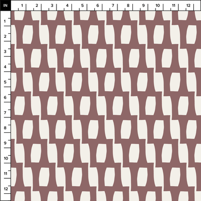 Honeycomb (Warm White/Mocha) - Fabric