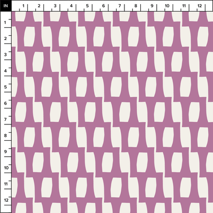 Honeycomb (Warm White/Orchid) - Fabric