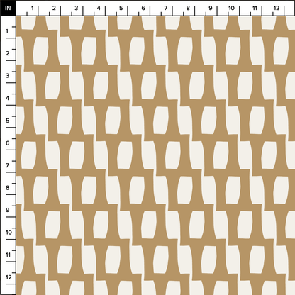 Honeycomb (Warm White/Sand) - Fabric