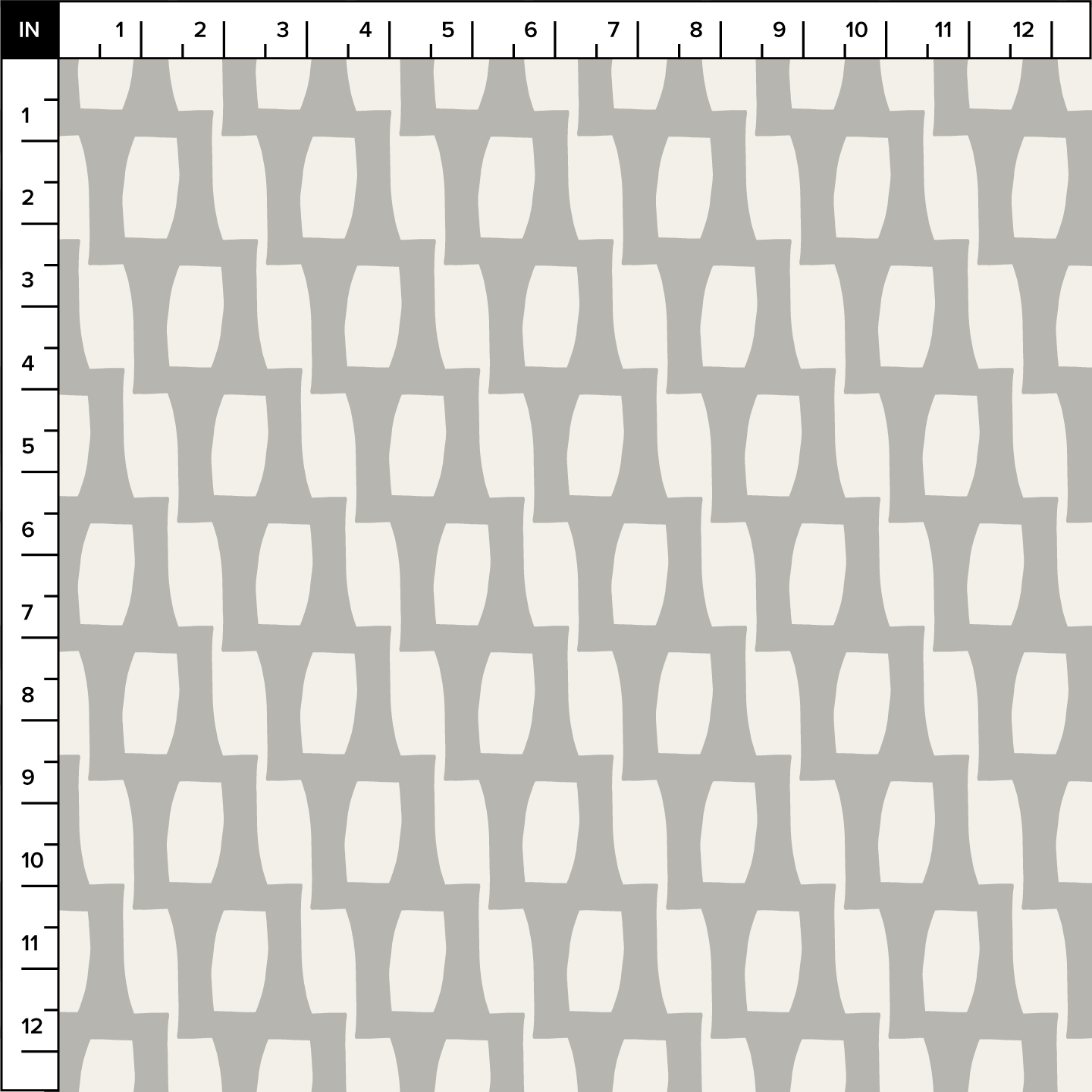 Honeycomb (Warm White/Stone Gray) - Fabric