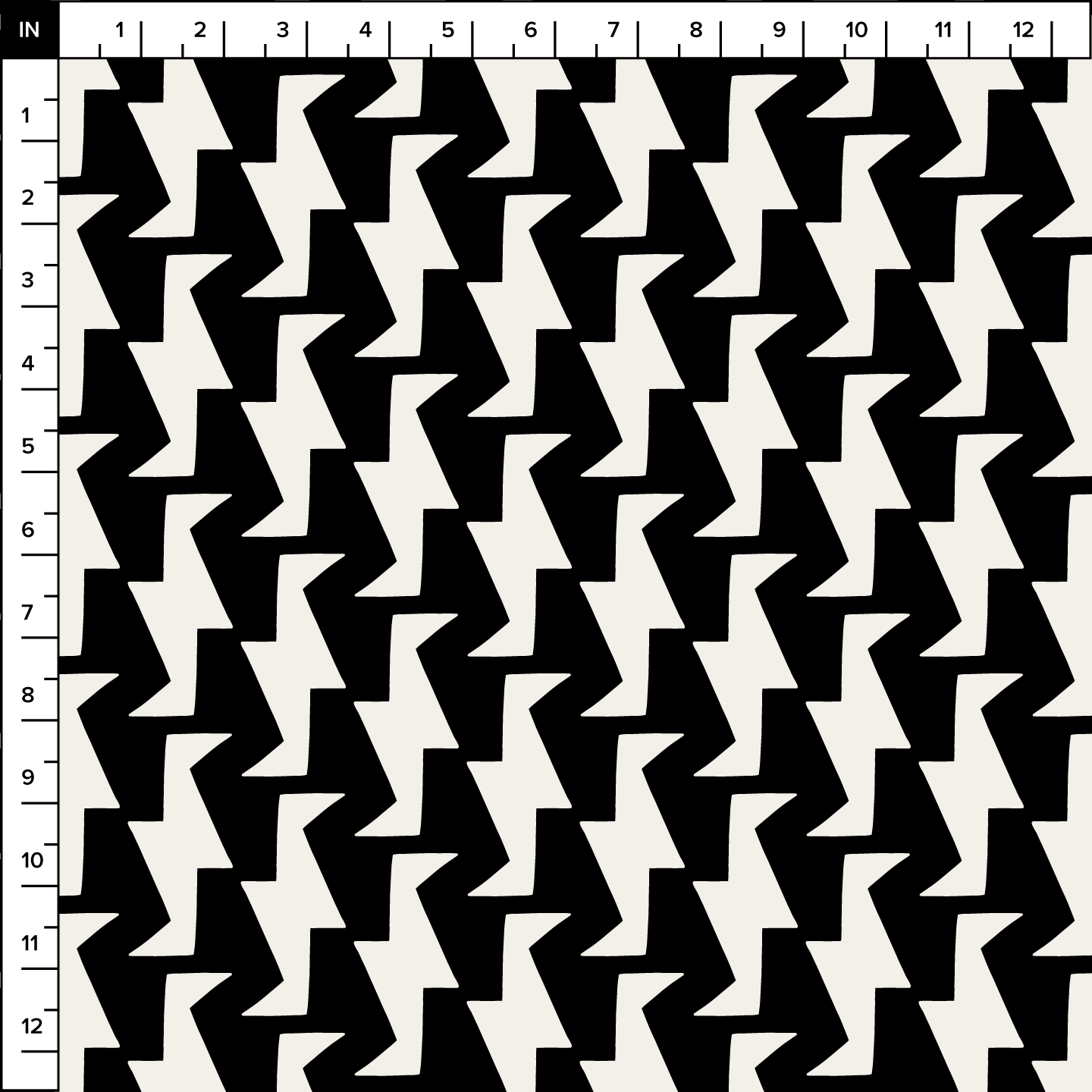 Troupe (Black/Warm White) - Fabric