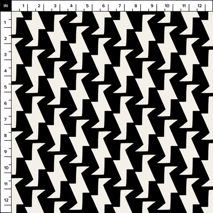 Troupe (Black/Warm White) - Fabric