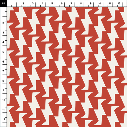 Troupe (Red/Warm White) - Fabric
