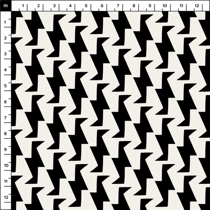Troupe (Warm White/Black) - Fabric